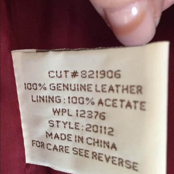 Vintage Pioneer Wear Red Leather Jacket - Picture 8 of 8